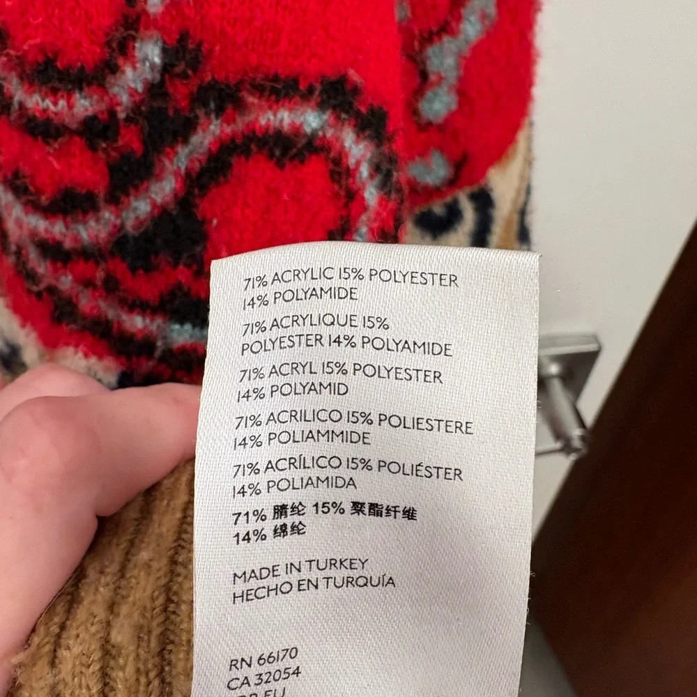 Anthropologie Rachael Patchwork Knit Sweater Size Medium - Picture 5 of 15